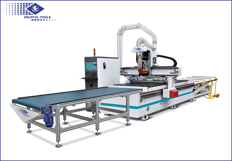 HF1325CS CNC router (Linear tool-changing system&amp;Auto loading in&amp;out system)