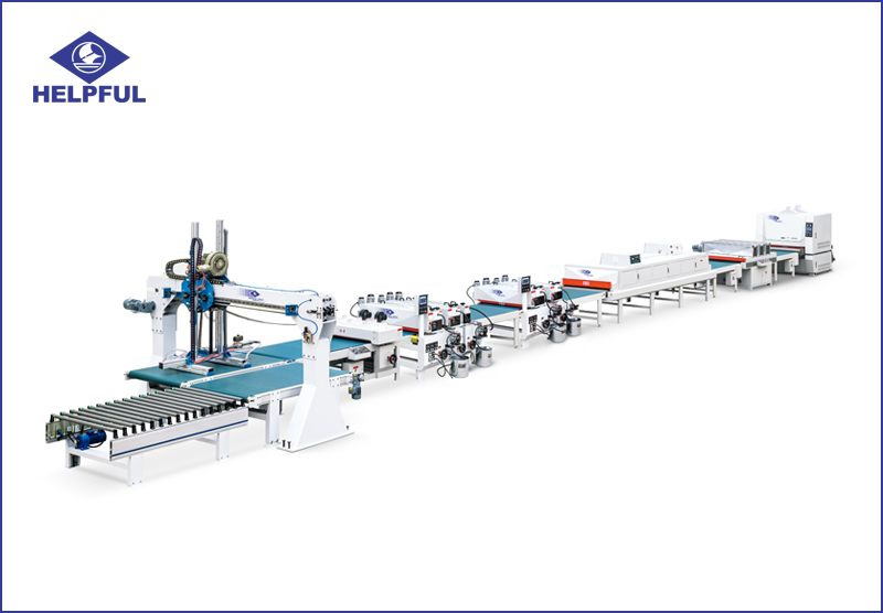 Automatic roller coater line